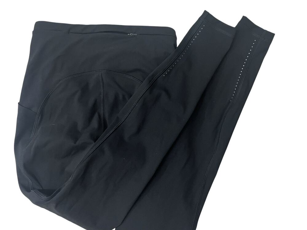 Lululemon Fast Free Crop II Leggings Side & Waist Pockets Raw Hem Size 4 Nulux